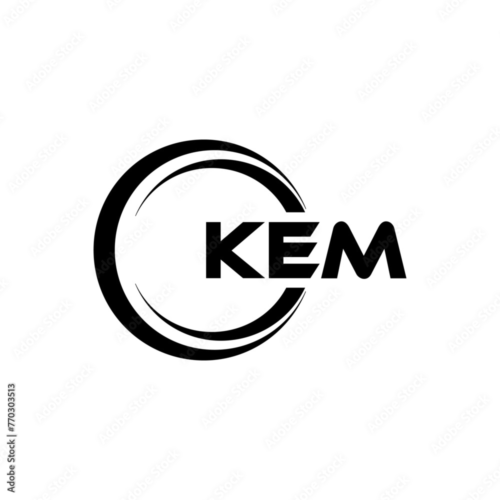 KEM Letter Logo Design, Inspiration for a Unique Identity. Modern Elegance and Creative Design. Watermark Your Success with the Striking this Logo.
