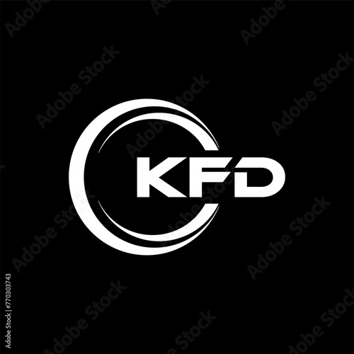 KFD Letter Logo Design, Inspiration for a Unique Identity. Modern Elegance and Creative Design. Watermark Your Success with the Striking this Logo. photo