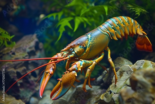 lobster in the marine fauna