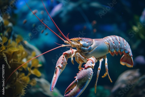 lobster in the marine fauna