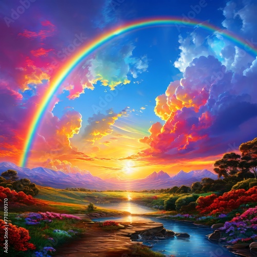 rainbow and beautiful sights