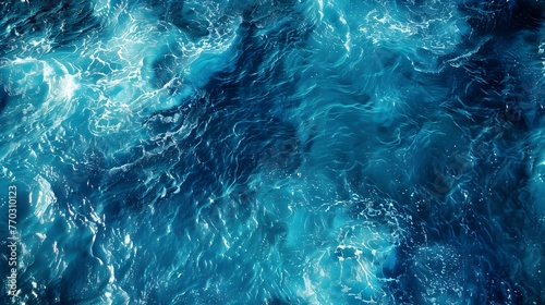 Abstract blue water texture background seamless © Sagar