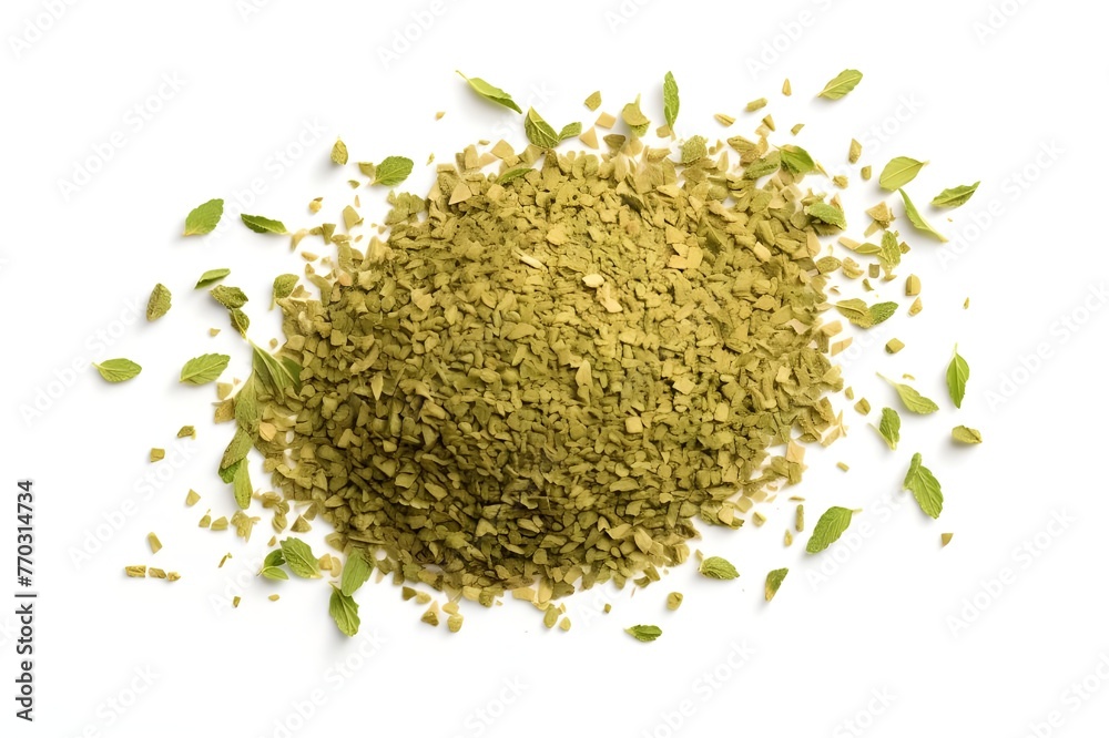Set chopped dry oregano scattered isolated on white
Set chopped dry oregano scattered isolated on white