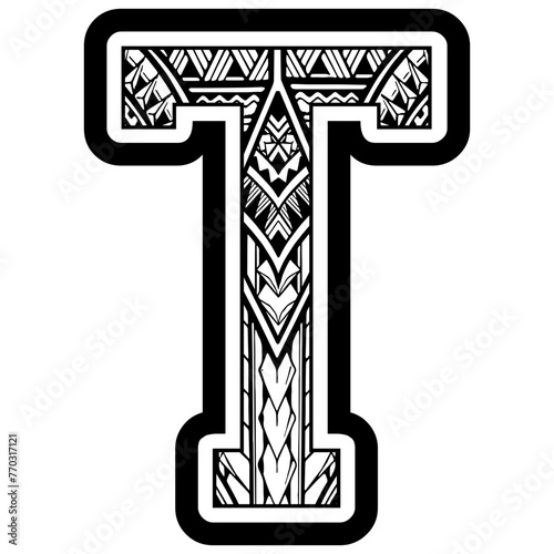 Polynesian Tribal Letters, Polynesian Pattern Letters