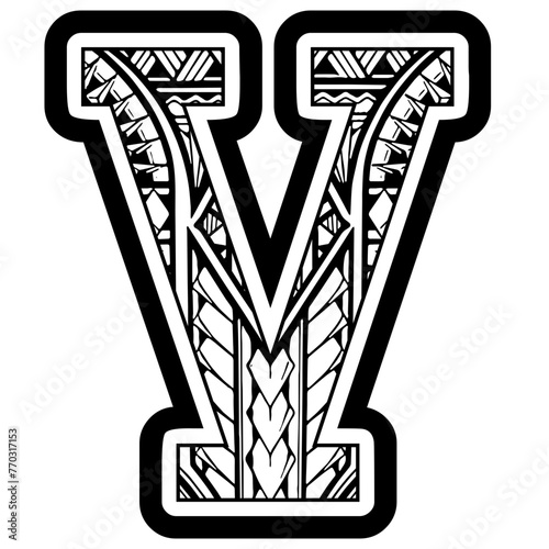 Polynesian Tribal Letters, Polynesian Pattern Letters
