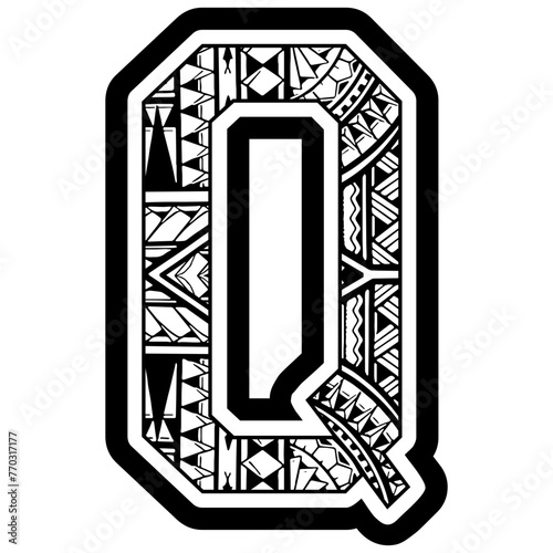 Polynesian Tribal Letters, Polynesian Pattern Letters