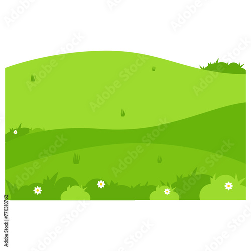 Green Field Cartoon