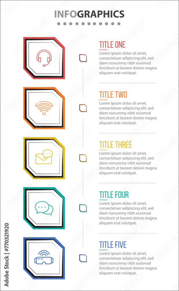 Vector Infographic design with icons. process diagram, flow chart, info graph, Infographics for business concept, presentations banner, workflow layout. 5 options or 5 steps. Vertical Steps Vector Infographic design with icons. process diagram, flow chart, info graph, Infographics for business concept, presentations banner, workflow layout. 5 options or 5 steps. Vertical Steps