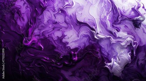 Abstract background of vivid violet and white color mixing with different tints creating uneven surface - generative ai