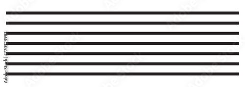 Straight line, stripe series from thin to thick photo