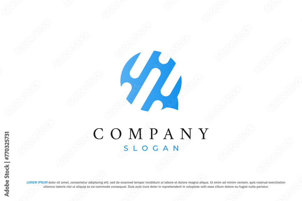 Fototapeta premium logo rain talk chat message