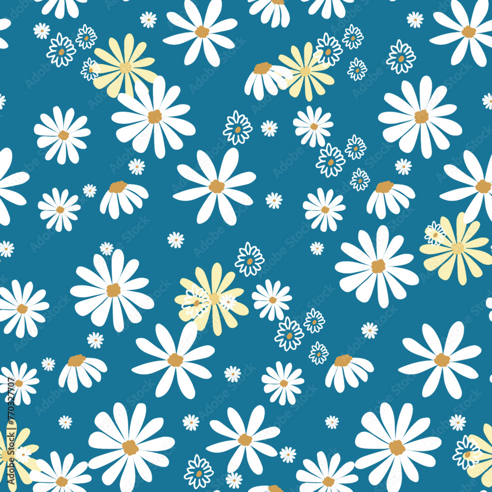 seamless pattern with flowers