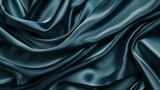 blue silk satin. Gradient. Olive color. Luxury elegant abstract background for design, text. Light dark shade. Matte, shimmer. Curtain. Drapery. Fabric, cloth texture - generative ai