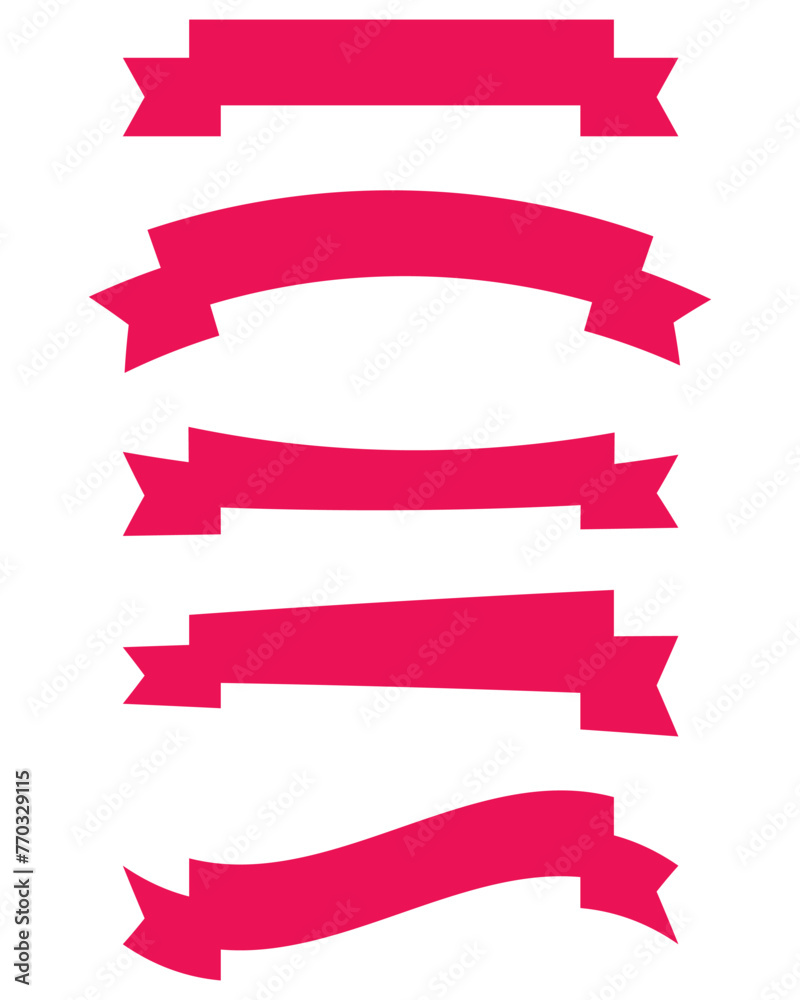 Ribbon banner set. Ribbons collection. Ribbons and Ribbon icons. modern simple ribbons collection Vector illustration Ribbon banner set. Ribbons collection. Ribbons and Ribbon icons. modern simple ribbons collection Vector illustration