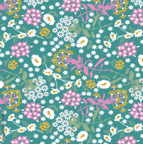 seamless pattern with flowers