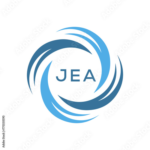 JEA  logo design template vector. JEA Business abstract connection vector logo. JEA icon circle logotype.
 photo