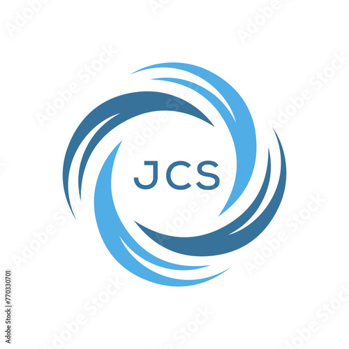 JCS  logo design template vector. JCS Business abstract connection vector logo. JCS icon circle logotype.
 photo