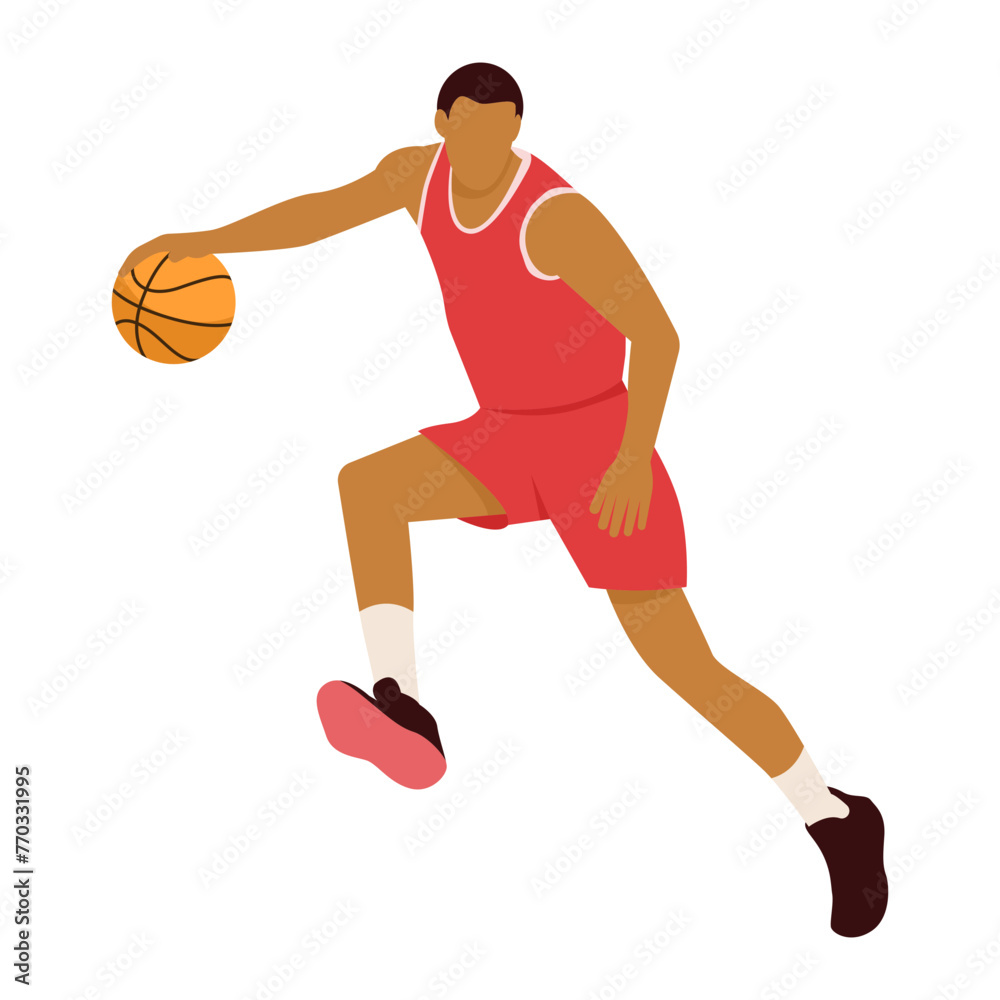 Basket Player Illustration