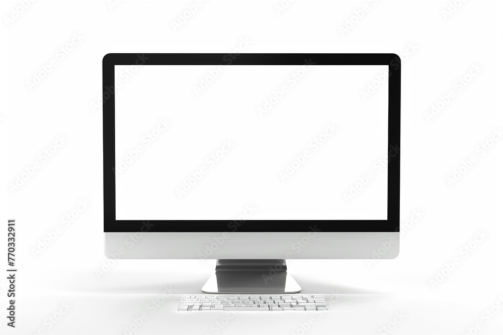 Computer blank screen on white background. Computer blank screen on white background.