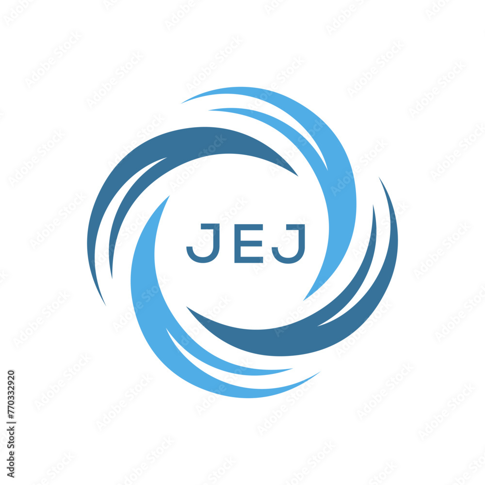 JEJ  logo design template vector. JEJ Business abstract connection vector logo. JEJ icon circle logotype.
 - obrazy, fototapety, plakaty 