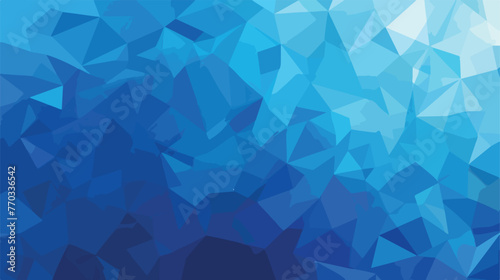 Geometric low polygonal background toned in blue colo