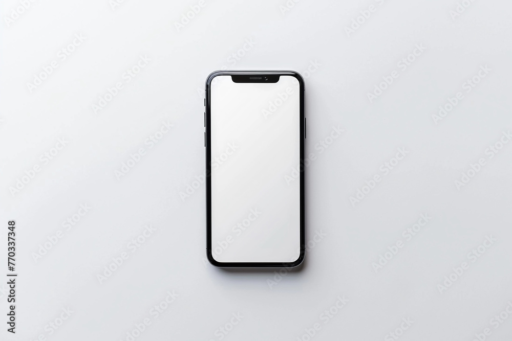 Smartphone blank screen on white background. Smartphone blank screen on white background.