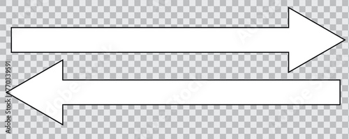 Red arrow isolated on white background