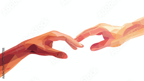 Hand vector for helping each other logo design concept 