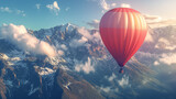 Hot Air Balloon Journey Through the Mountains