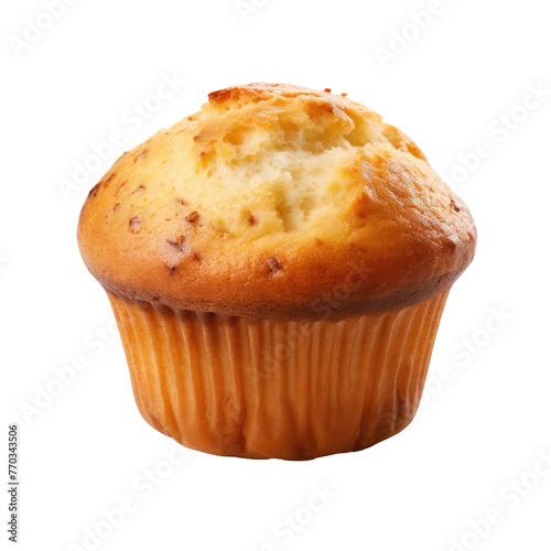 tasty muffin isolated on white