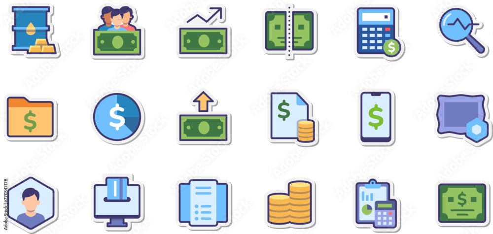 Set of Financial Relations icons Set of Financial Relations icons