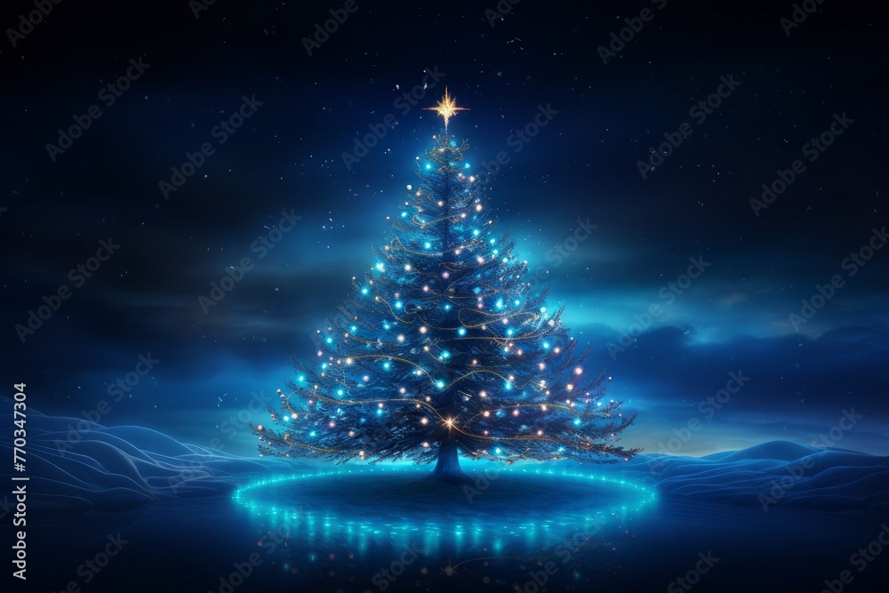 abstract christmas tree