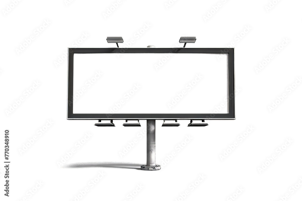 Blank Billboard Isolated Blank Billboard Isolated