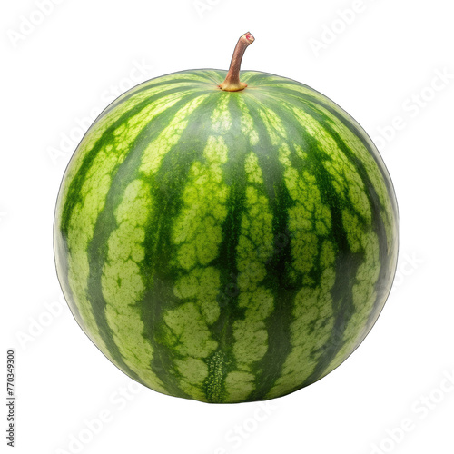 watermelon isolated on white clipping path