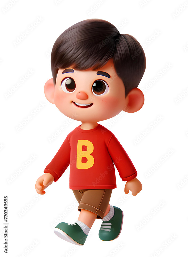little boy in full casual clothes is walking little boy in full casual clothes is walking