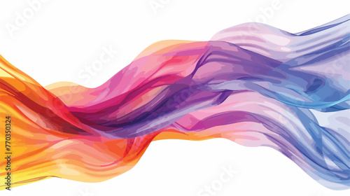 Colorful background of flowing fabric. Smooth and soft