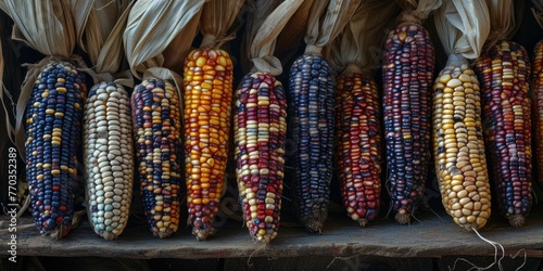 Flint corn. colseup vew photo