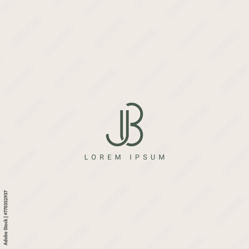 Alphabet Letters JB BJ Creative Logo Initial Based Monogram Icon Vector Element Alphabet Letters JB BJ Creative Logo Initial Based Monogram Icon Vector Element