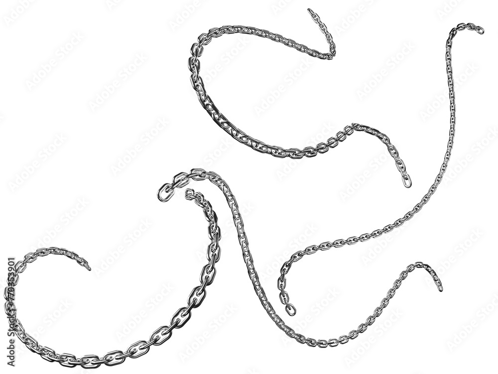 Chain texture white background stoke image Chain texture white background stoke image