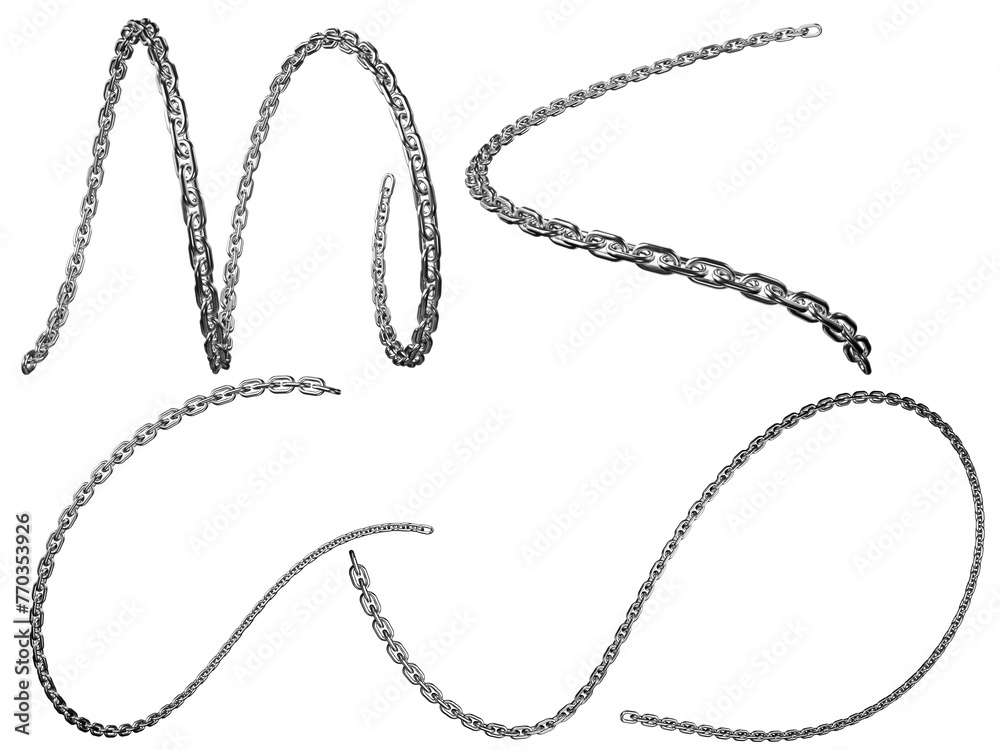Chain texture white background stoke image Chain texture white background stoke image