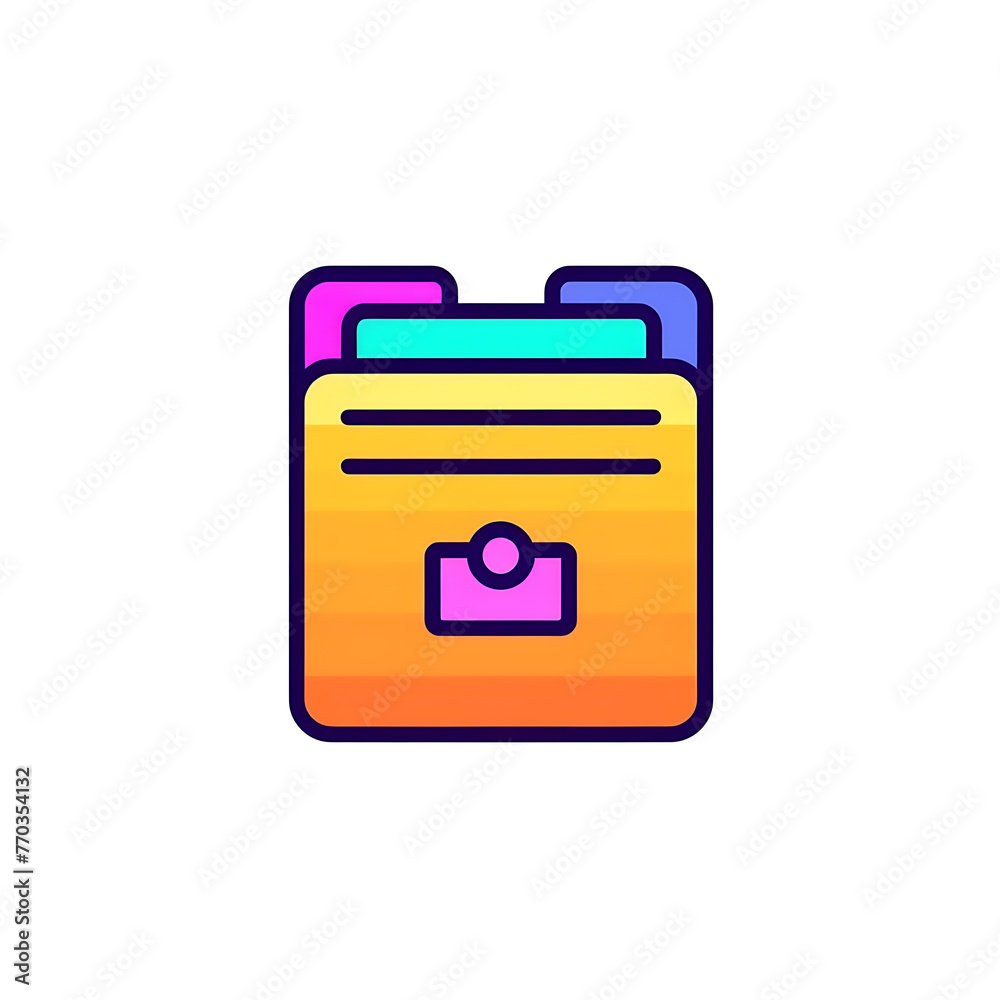 folder icon isolated on white folder icon isolated on white