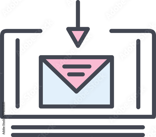 Mail Download Vector Icon