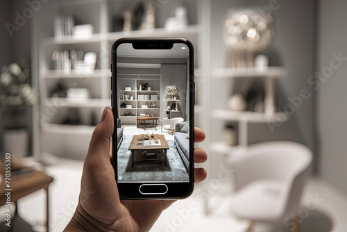 Innovative Augmented Reality Experience with Floating Holographic Display photo