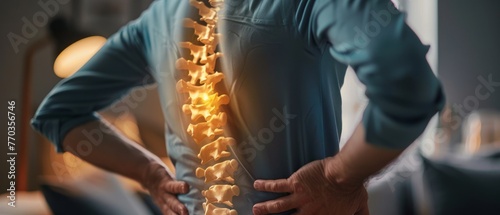 A herniated disc causing tingling