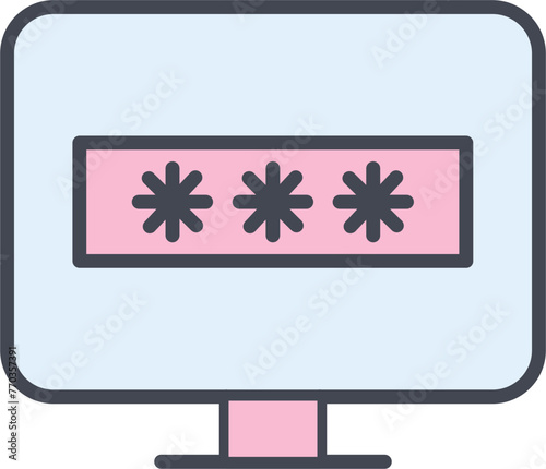 System Password Vector Icon