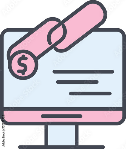 Link Sales Vector Icon