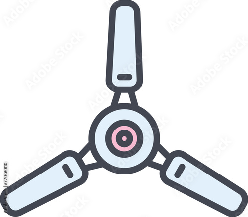 Electric Fan Vector Icon