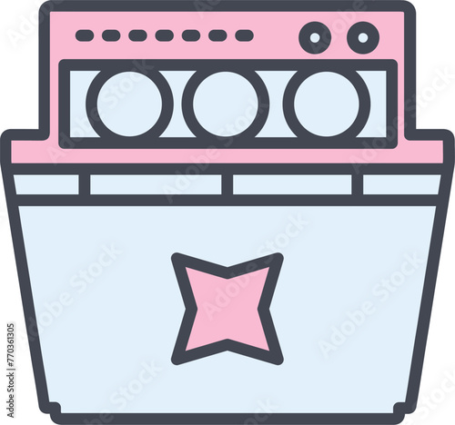 Dishwasher Vector Icon