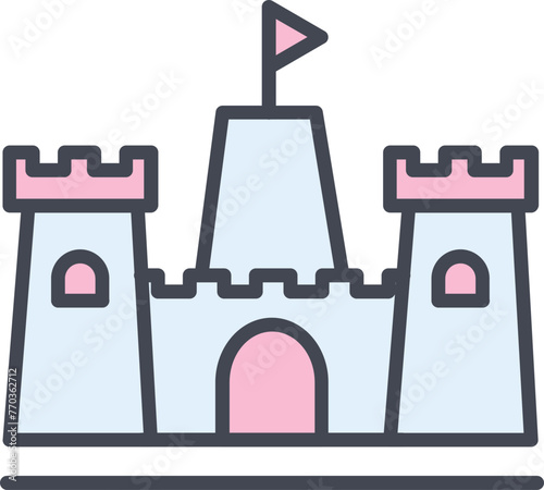 Sandcastle Vector Icon