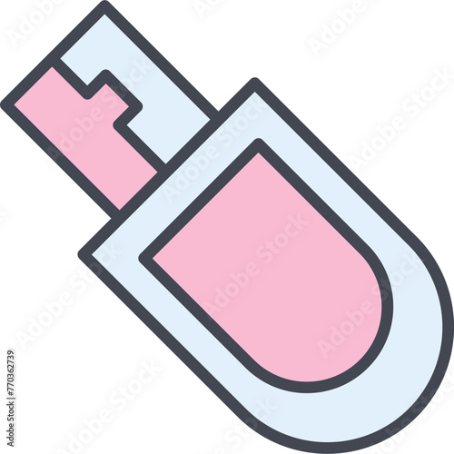 Bitcoin USB Device Vector Icon